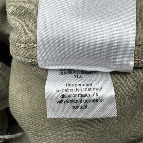 Free People Moonchild Shirt Jacket Shacket Small Olive Green Denim Distressed - Picture 11 of 16